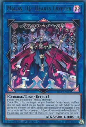 Maliss Q Hearts Crypter [25LP-EN016] - Limited Pack World Championship 2025 Limited - Ultra Rare - Trinity Hobby