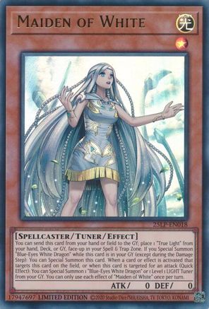 Maiden of White [25LP-EN018] - Limited Pack World Championship 2025 Limited - Ultra Rare - Trinity Hobby