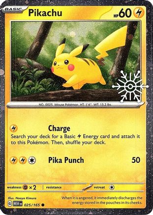 Pikachu (Holiday Calendar) - (025/165) Holofoil [Miscellaneous Cards & Products]