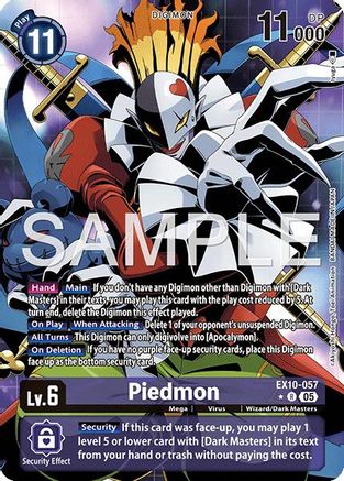 Piedmon (Alternate Art) (EX10-057) - [Sinister Order] Foil - Trinity Hobby
