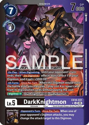DarkKnightmon (Limited Foil) (EX10-031) - [Sinister Order] Foil - Trinity Hobby
