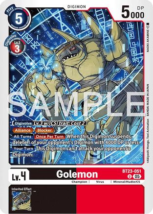 Golemon (BT23-051) - [Hackers' Slumber]