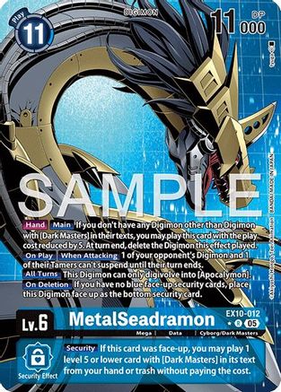 MetalSeadramon (Alternate Art) (EX10-012) - [Sinister Order] Foil - Trinity Hobby