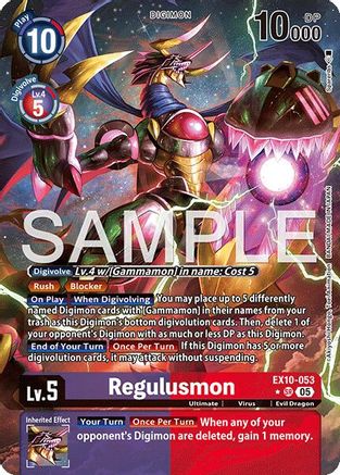 Regulusmon (Alternate Art) (EX10-053) - [Sinister Order] Foil