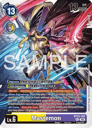 Mastemon (BT23-102) - [Hackers' Slumber] Foil
