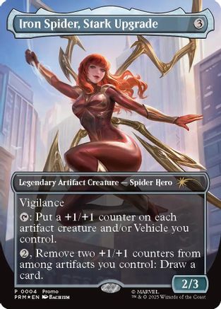 Iron Spider, Stark Upgrade (Borderless)  [Foil]  (MEDIA-004) - [Media Promos] - Trinity Hobby