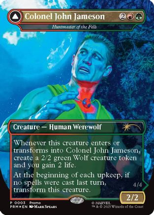 Colonel John Jameson - Huntmaster of the Fells (Borderless)  [Foil]  (MEDIA-003) - [Media Promos] - Trinity Hobby