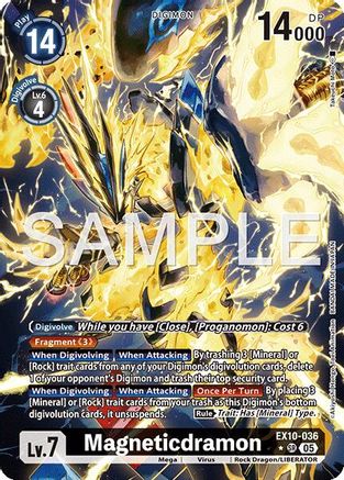Magneticdramon (Alternate Art) (EX10-036) - [Sinister Order] Foil - Trinity Hobby