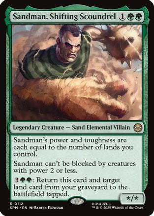 Sandman, Shifting Scoundrel  [Foil]  (SPM-112) - [Marvel's Spider-Man] - Trinity Hobby