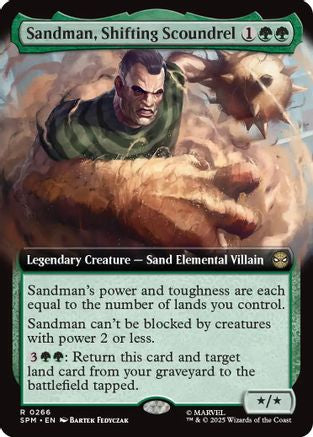 Sandman, Shifting Scoundrel (Extended Art)  [Foil]  (SPM-266) - [Marvel's Spider-Man] - Trinity Hobby