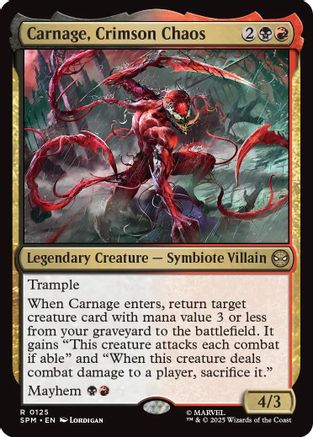 Carnage, Crimson Chaos  (SPM-125) - [Marvel's Spider-Man] - Trinity Hobby