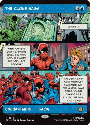 The Clone Saga (Borderless)  [Foil]  (SPM-219) - [Marvel's Spider-Man] - Trinity Hobby