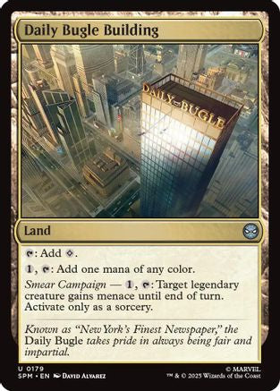 Daily Bugle Building  [Foil]  (SPM-179) - [Marvel's Spider-Man] - Trinity Hobby