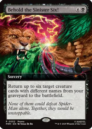 Behold the Sinister Six!  [Foil]  (UMP-002) - [Unique and Miscellaneous Promos] - Trinity Hobby