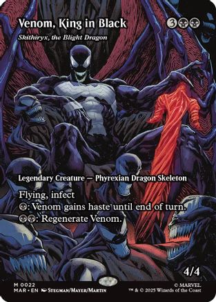 Venom, King in Black - Skithiryx, the Blight Dragon  [Foil]  (MAR-022) - [Marvel Eternal-Legal] - Trinity Hobby