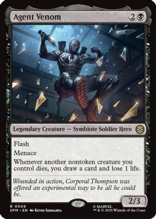 Agent Venom  [Foil]  (SPM-049) - [Marvel's Spider-Man] - Trinity Hobby