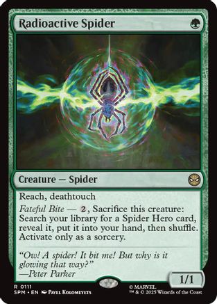 Radioactive Spider  [Foil]  (SPM-285) - [Marvel's Spider-Man] - Trinity Hobby
