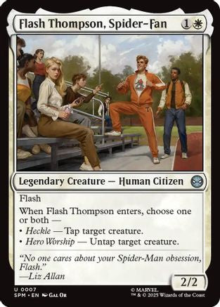 Flash Thompson, Spider-Fan  [Foil]  (SPM-007) - [Marvel's Spider-Man] - Trinity Hobby