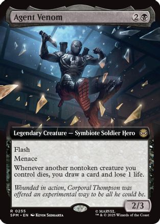 Agent Venom (Extended Art)  [Foil]  (SPM-255) - [Marvel's Spider-Man] - Trinity Hobby