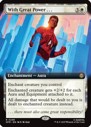 With Great Power... (Extended Art)  (SPM-248) - [Marvel's Spider-Man] - Trinity Hobby