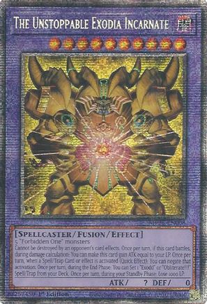 The Unstoppable Exodia Incarnate [MP25-EN008] - 2025 Mega-Pack 1st Edition - Starlight Rare - Trinity Hobby