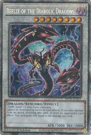 Beelze of the Diabolic Dragons [MP25-EN023] - 2025 Mega-Pack 1st Edition - Starlight Rare - Trinity Hobby
