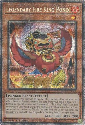 Legendary Fire King Ponix [MP25-EN048] - 2025 Mega-Pack 1st Edition - Starlight Rare - Trinity Hobby