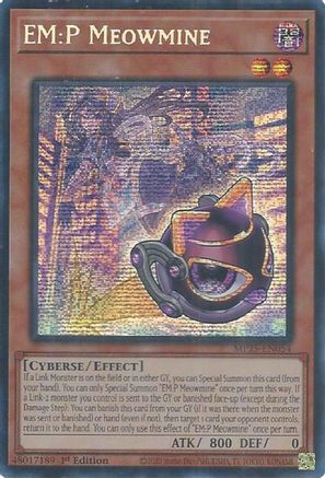 EM:P Meowmine [MP25-EN054] - 2025 Mega-Pack 1st Edition - Prismatic Secret Rare - Trinity Hobby