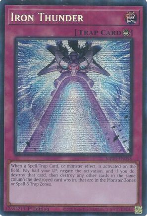 Iron Thunder [MP25-EN058] - 2025 Mega-Pack 1st Edition - Prismatic Secret Rare - Trinity Hobby