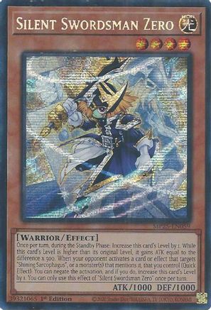 Silent Swordsman Zero [MP25-EN059] - 2025 Mega-Pack 1st Edition - Prismatic Secret Rare - Trinity Hobby