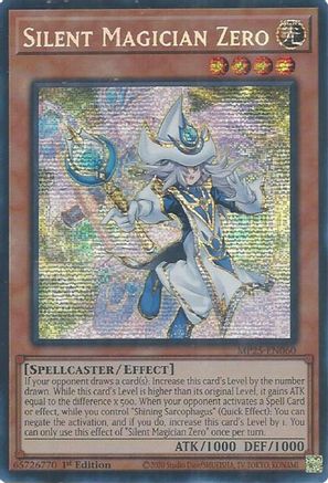 Silent Magician Zero [MP25-EN060] - 2025 Mega-Pack 1st Edition - Prismatic Secret Rare - Trinity Hobby