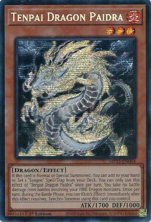 Tenpai Dragon Paidra [MP25-EN064] - 2025 Mega-Pack 1st Edition - Prismatic Secret Rare - Trinity Hobby