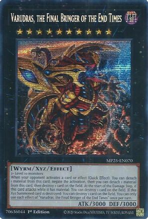 Varudras, the Final Bringer of the End Times [MP25-EN070] - 2025 Mega-Pack 1st Edition - Prismatic Secret Rare - Trinity Hobby