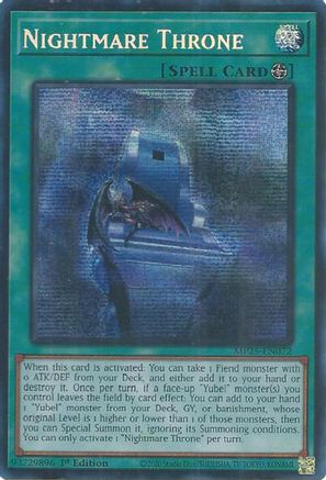 Nightmare Throne [MP25-EN072] - 2025 Mega-Pack 1st Edition - Prismatic Secret Rare - Trinity Hobby