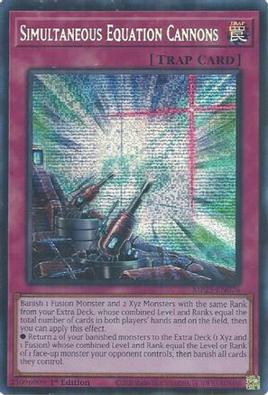 Simultaneous Equation Cannons [MP25-EN076] - 2025 Mega-Pack 1st Edition - Prismatic Secret Rare - Trinity Hobby