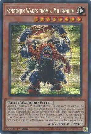 Sengenjin Wakes from a Millennium [MP25-EN077] - 2025 Mega-Pack 1st Edition - Prismatic Secret Rare - Trinity Hobby