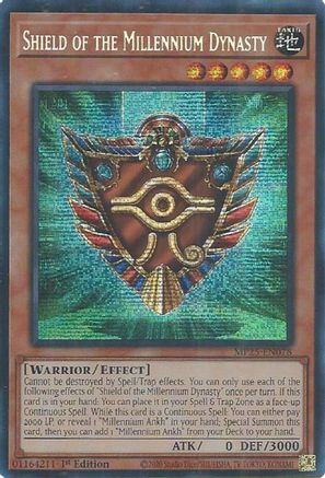 Shield of the Millennium Dynasty [MP25-EN078] - 2025 Mega-Pack 1st Edition - Prismatic Secret Rare - Trinity Hobby