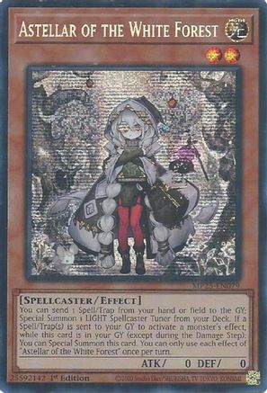 Astellar of the White Forest [MP25-EN079] - 2025 Mega-Pack 1st Edition - Prismatic Secret Rare - Trinity Hobby