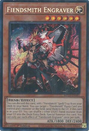 Fiendsmith Engraver [MP25-EN081] - 2025 Mega-Pack 1st Edition - Prismatic Secret Rare - Trinity Hobby
