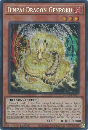 Tenpai Dragon Genroku [MP25-EN082] - 2025 Mega-Pack 1st Edition - Prismatic Secret Rare - Trinity Hobby