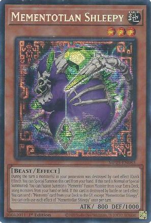 Mementotlan Shleepy [MP25-EN083] - 2025 Mega-Pack 1st Edition - Prismatic Secret Rare - Trinity Hobby