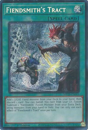 Fiendsmith's Tract [MP25-EN093] - 2025 Mega-Pack 1st Edition - Prismatic Secret Rare - Trinity Hobby