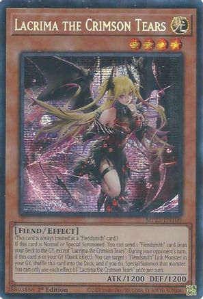 Lacrima the Crimson Tears [MP25-EN100] - 2025 Mega-Pack 1st Edition - Prismatic Secret Rare - Trinity Hobby