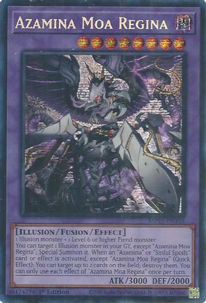 Azamina Moa Regina [MP25-EN105] - 2025 Mega-Pack 1st Edition - Prismatic Secret Rare - Trinity Hobby