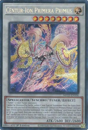 Centur-Ion Primera Primus [MP25-EN106] - 2025 Mega-Pack 1st Edition - Prismatic Secret Rare - Trinity Hobby