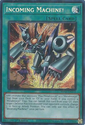 Incoming Machine! [MP25-EN111] - 2025 Mega-Pack 1st Edition - Prismatic Secret Rare - Trinity Hobby