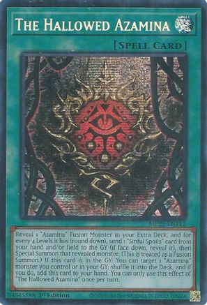 The Hallowed Azamina [MP25-EN112] - 2025 Mega-Pack 1st Edition - Prismatic Secret Rare - Trinity Hobby