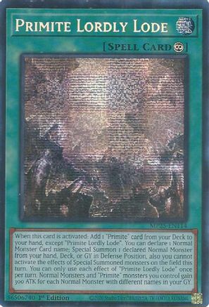 Primite Lordly Lode [MP25-EN114] - 2025 Mega-Pack 1st Edition - Prismatic Secret Rare - Trinity Hobby