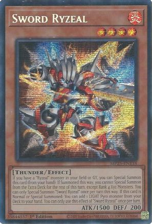 Sword Ryzeal [MP25-EN118] - 2025 Mega-Pack 1st Edition - Prismatic Secret Rare - Trinity Hobby