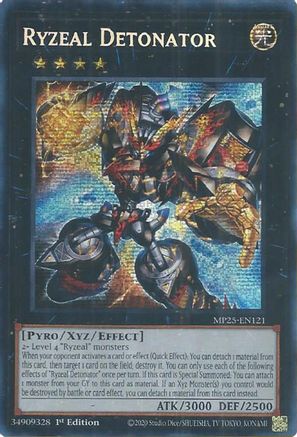 Ryzeal Detonator [MP25-EN121] - 2025 Mega-Pack 1st Edition - Prismatic Secret Rare - Trinity Hobby